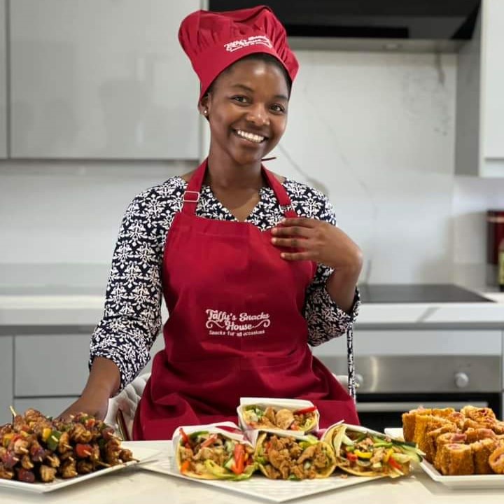 Happy Student at Taffy's Snack House, Harare